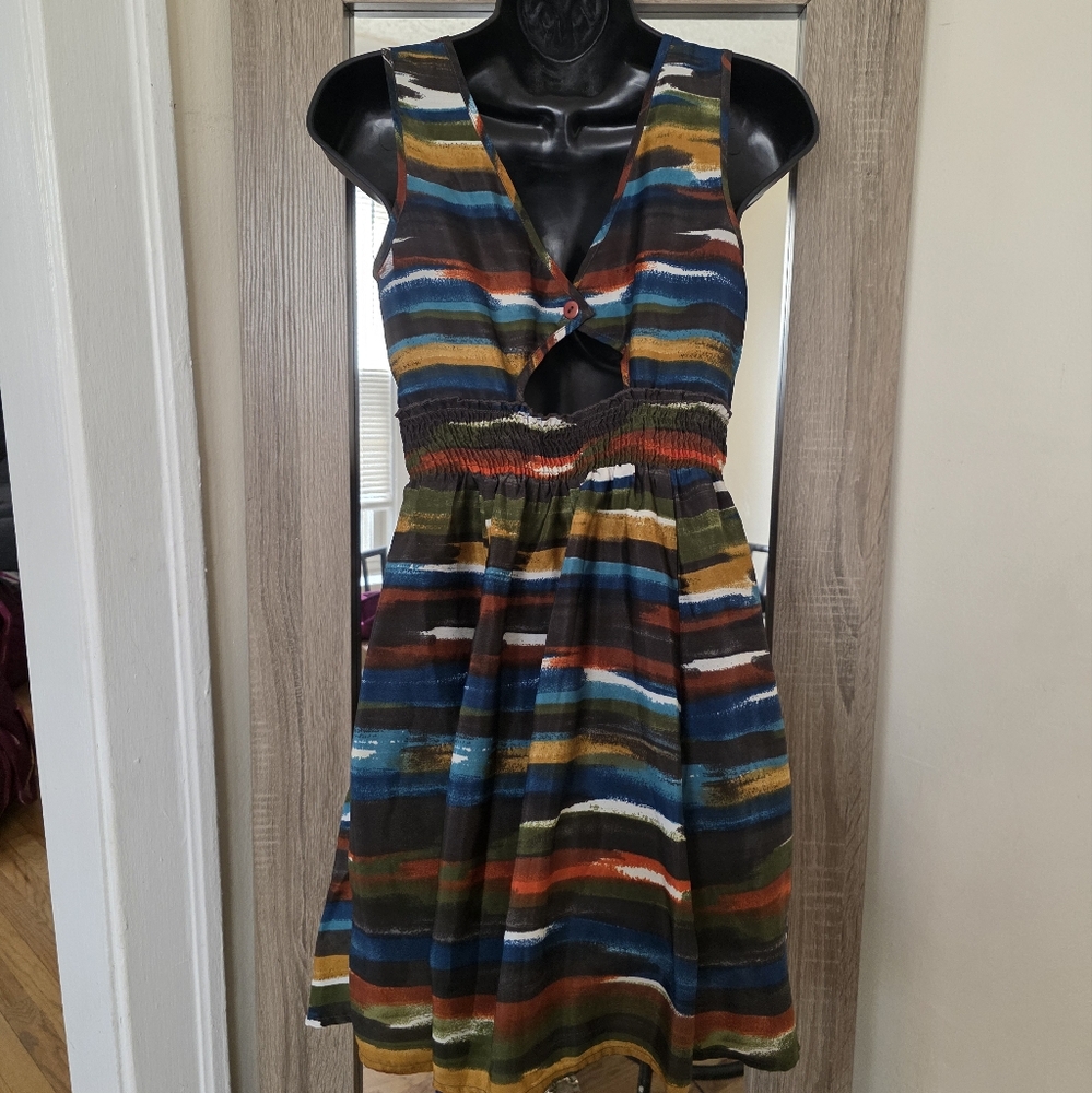 ❤️Bar III Multicolor Striped Dress☆ - Picture 3 of 3